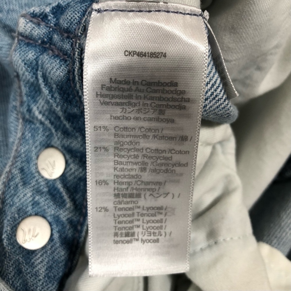 MADEWELL Women’s Low-Slung Straight Cargo Jeans Size 25 - Picture 10 of 10
